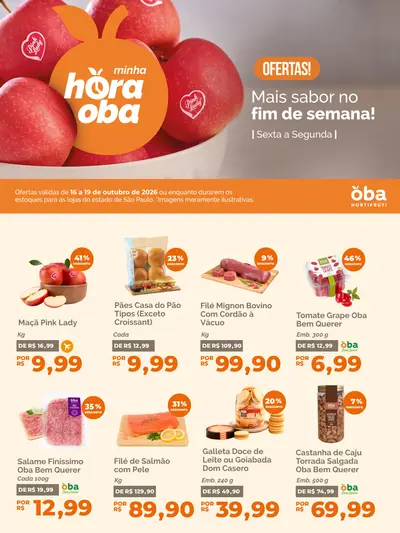 Folheto Oba Hortifruti São José dos Campos